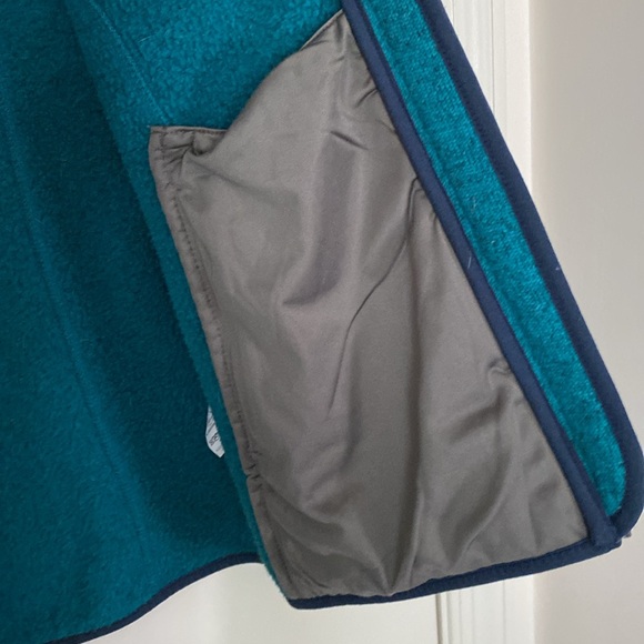 L.L.Bean Sweater Fleece Jacket Sz S REG Heather Teal - Picture 9 of 10